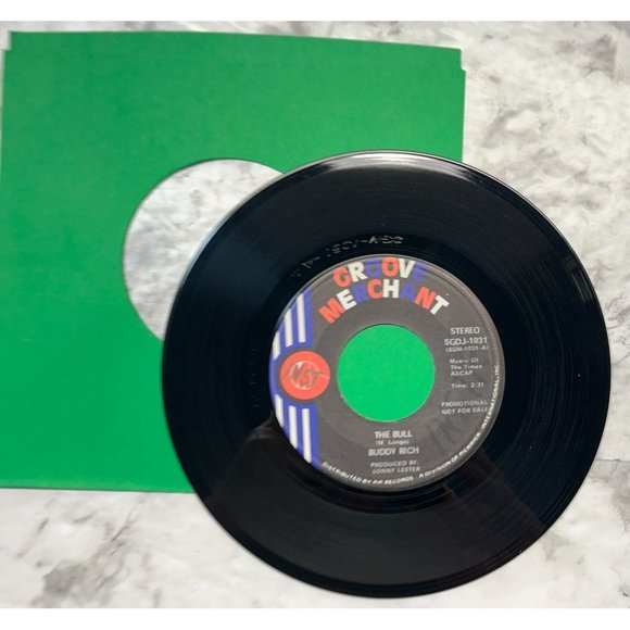 Buddy Rich The Bull 45 Jazz Funk Groove Merchant 1031 Promo - Picture 3 of 6
